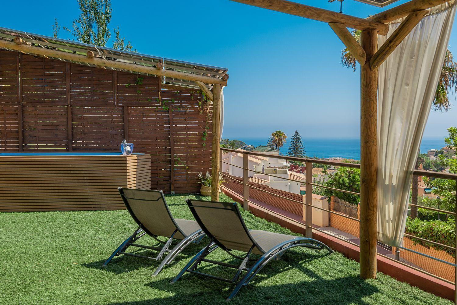 Ferienwohnung Sea View With Shared Terrace Málaga Exterior foto